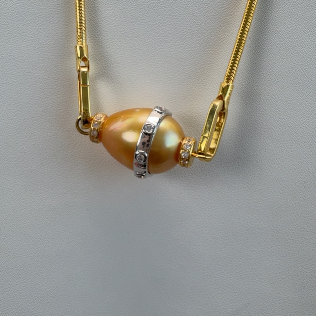 颈饰海水珍珠银S925镶嵌