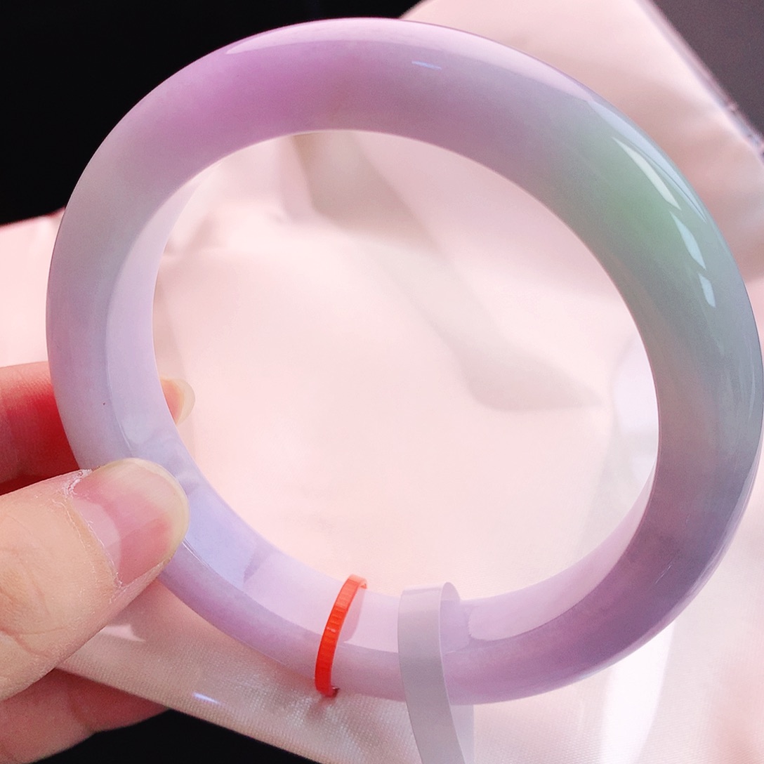 未镶嵌手镯翡翠60春彩