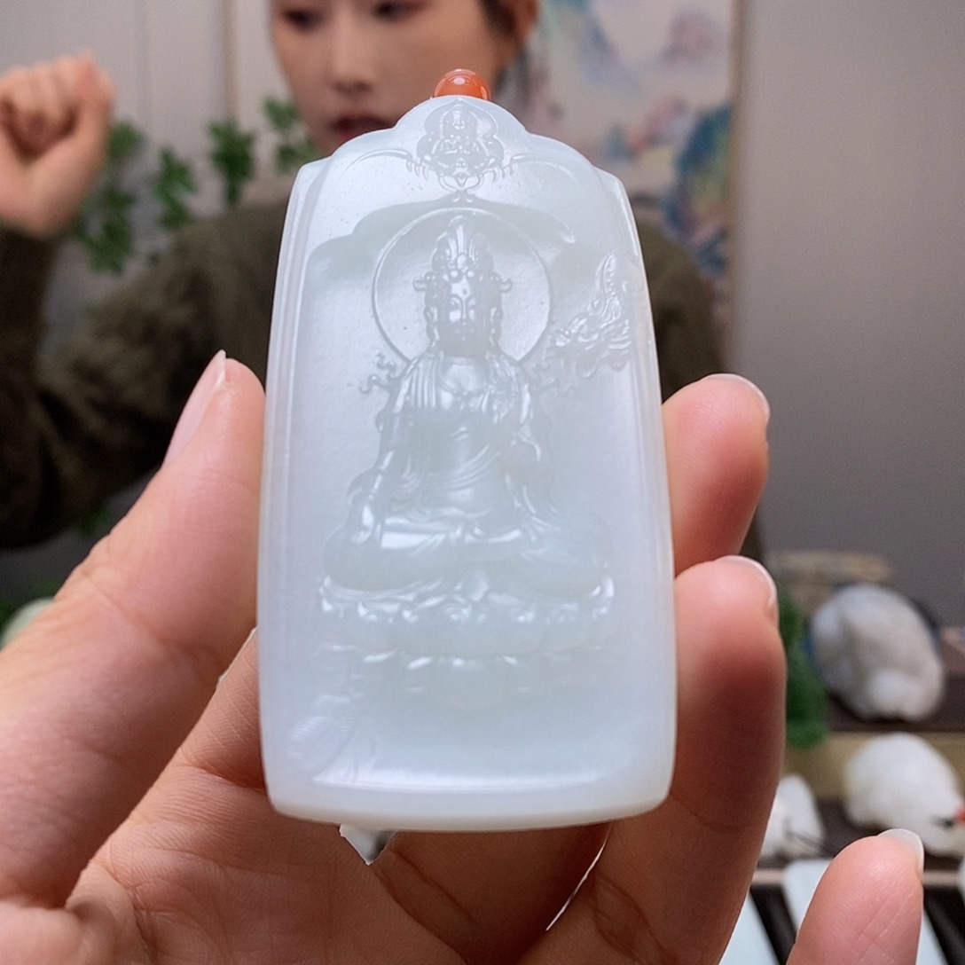 和田玉未镶嵌颈饰