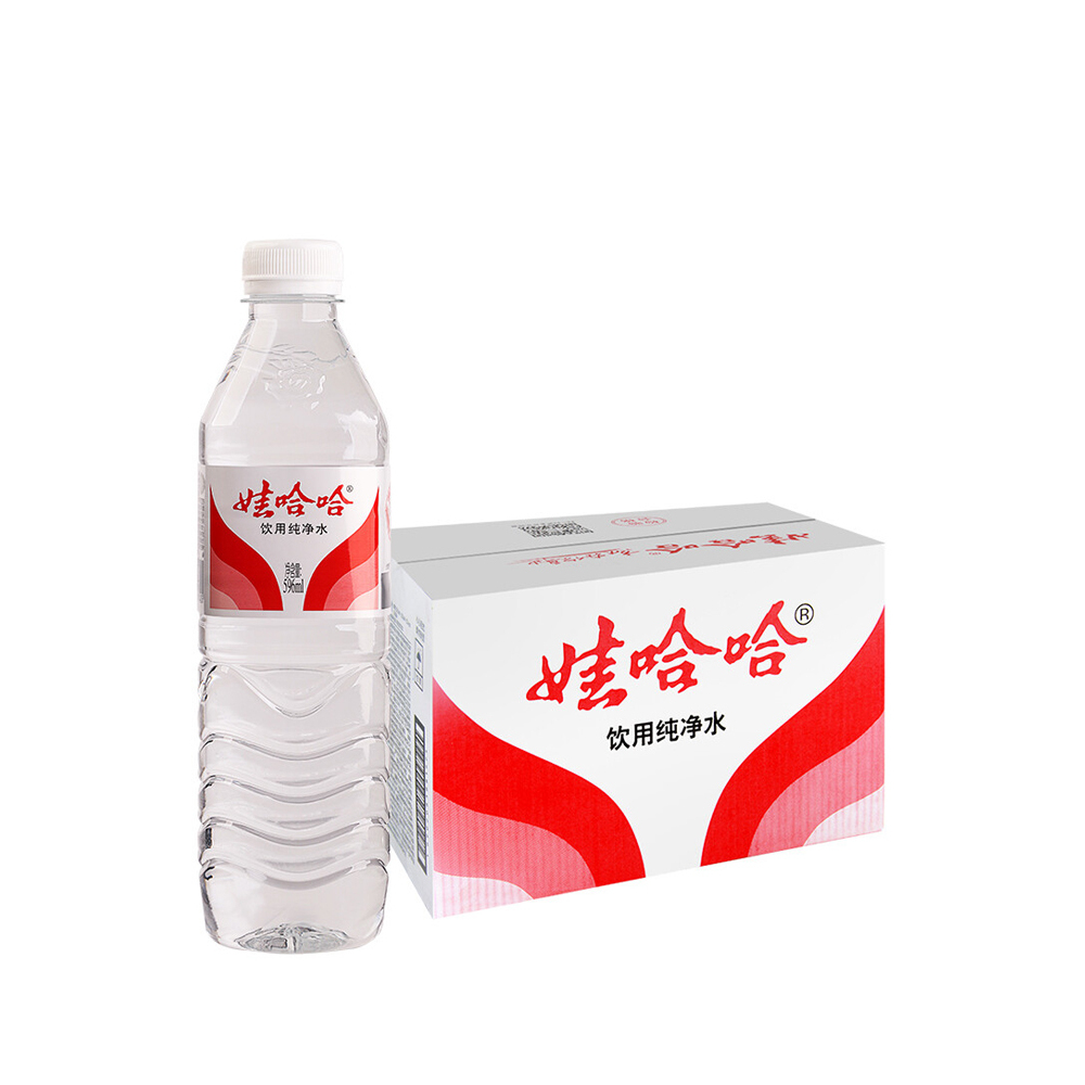 娃哈哈饮用纯净水596ml*6/12瓶整箱家庭饮用水办公接待会议饮用水