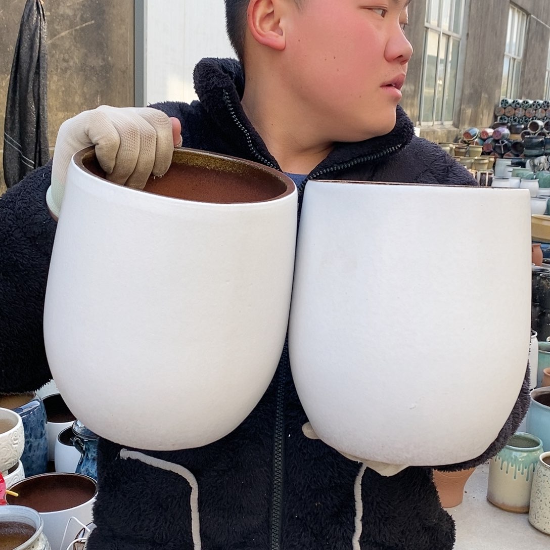 紫砂花盆口17高22福利