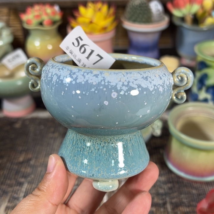 口6高8 手工花盆满30包邮