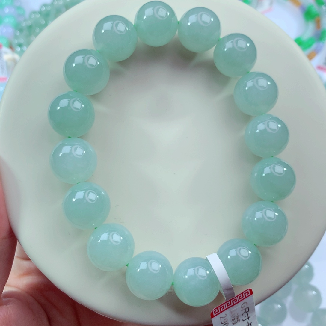 翡翠未镶嵌手链卡13.6