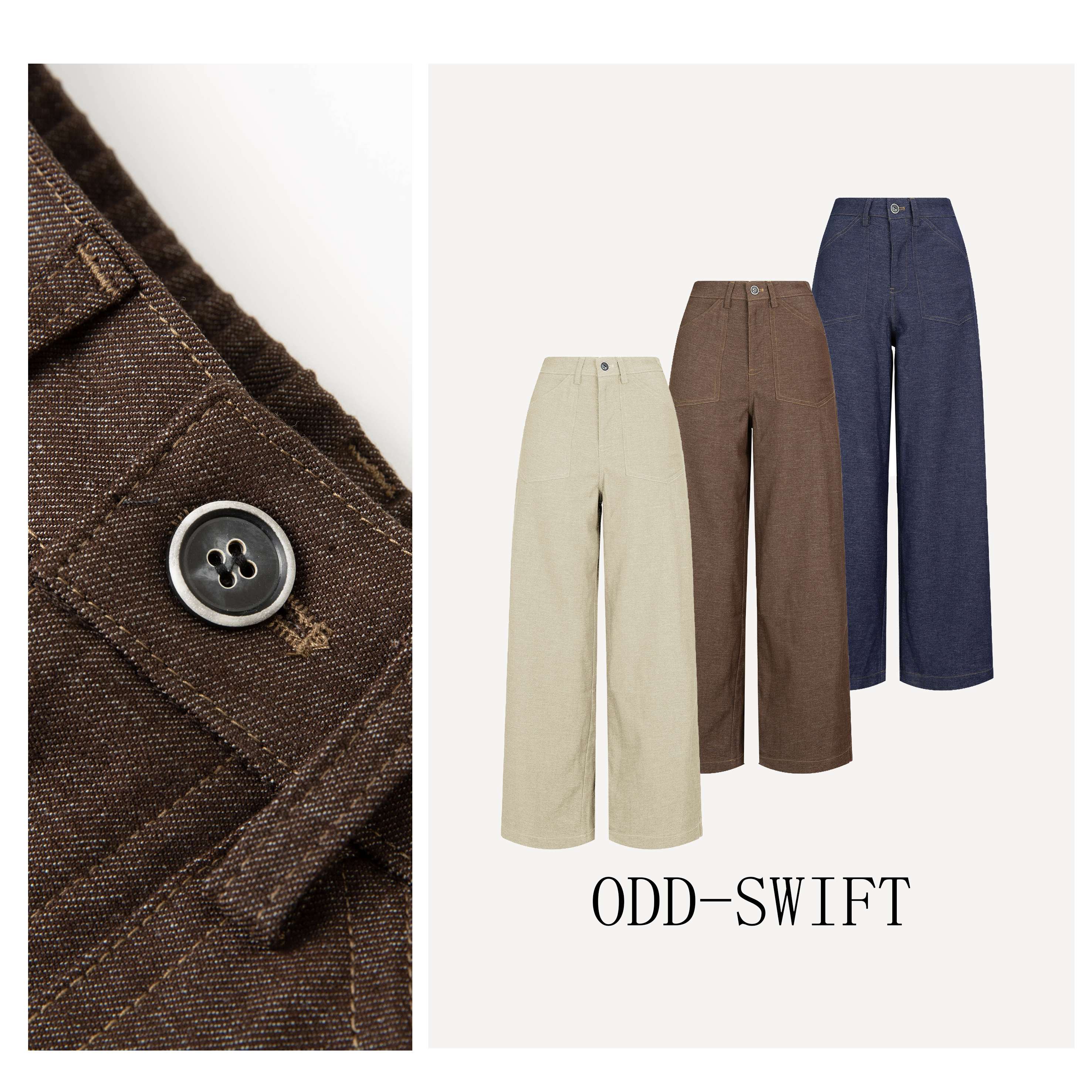 ODD-SWIFT秋季新款会呼吸的牛仔休闲裤- ODD8603