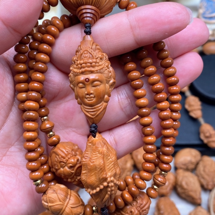 【闪购商品】橄榄核手串橄榄手工雕刻工艺