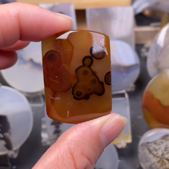 玛瑙/玉髓吊坠(不含链)未镶嵌