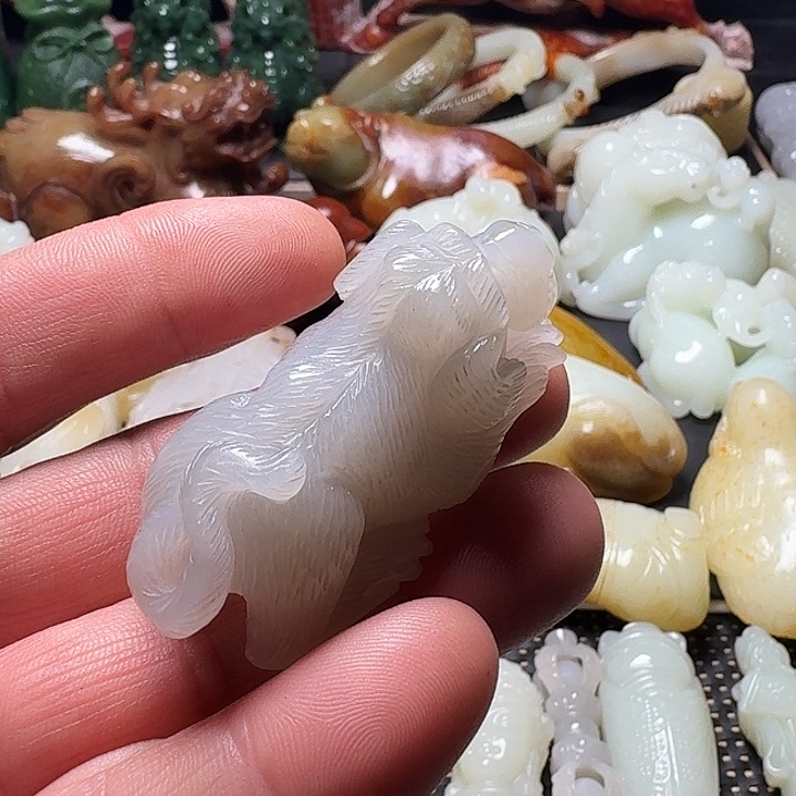 和田玉未镶嵌挂件