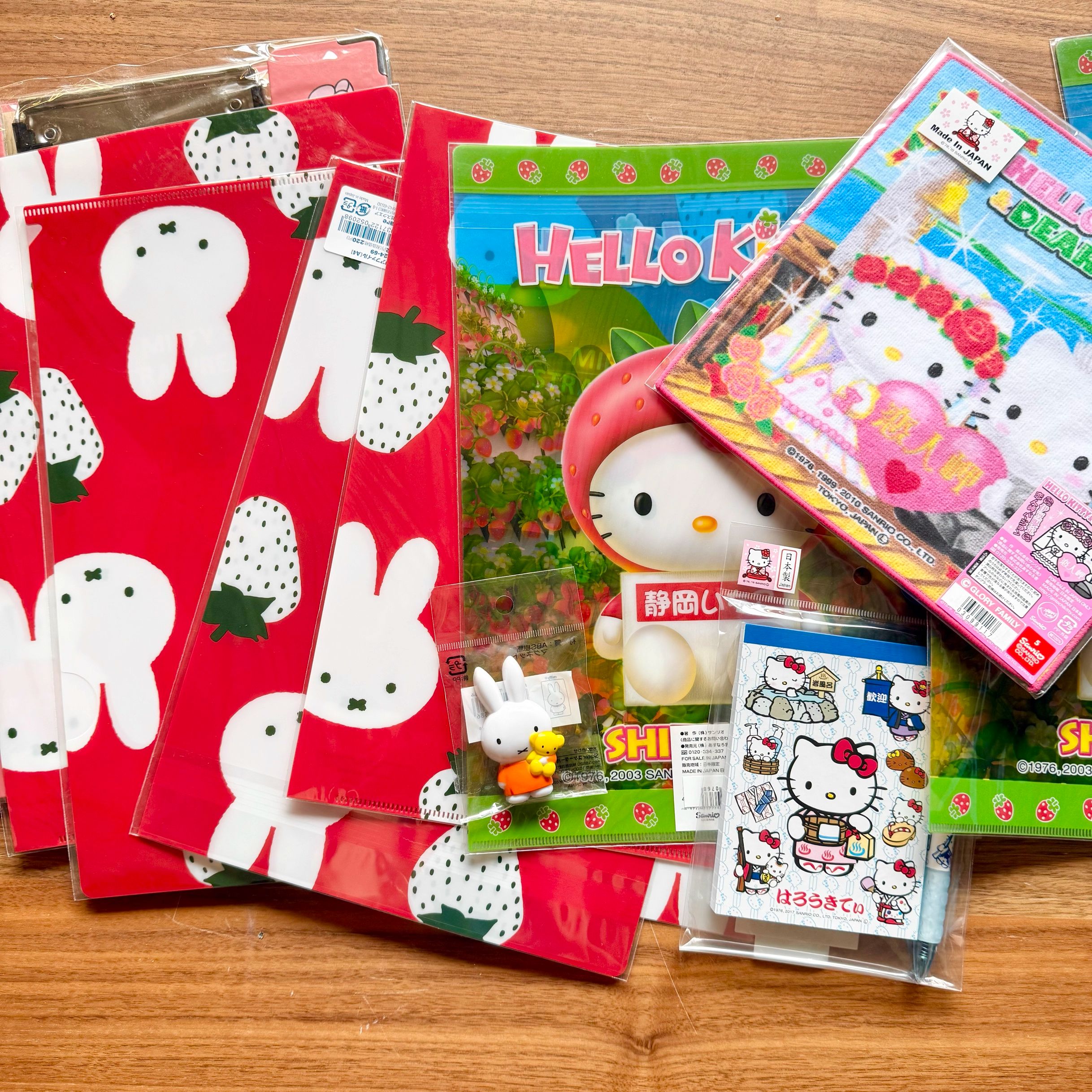 日本购入！正版sanrio文件夹 古早便签本套装 miffy文件夹收纳夹