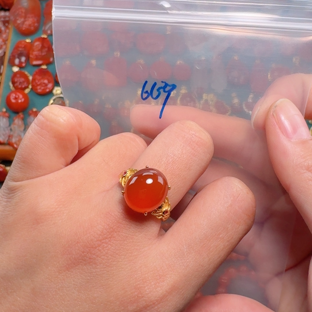 南红玛瑙南红银S925镶嵌