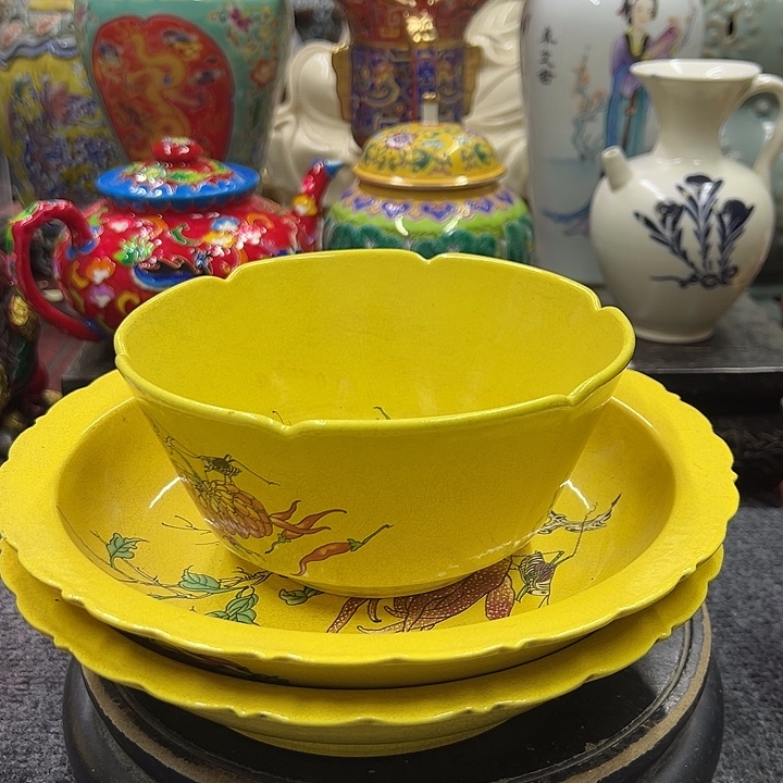 扎***村瓷片摆件设计和装饰效果