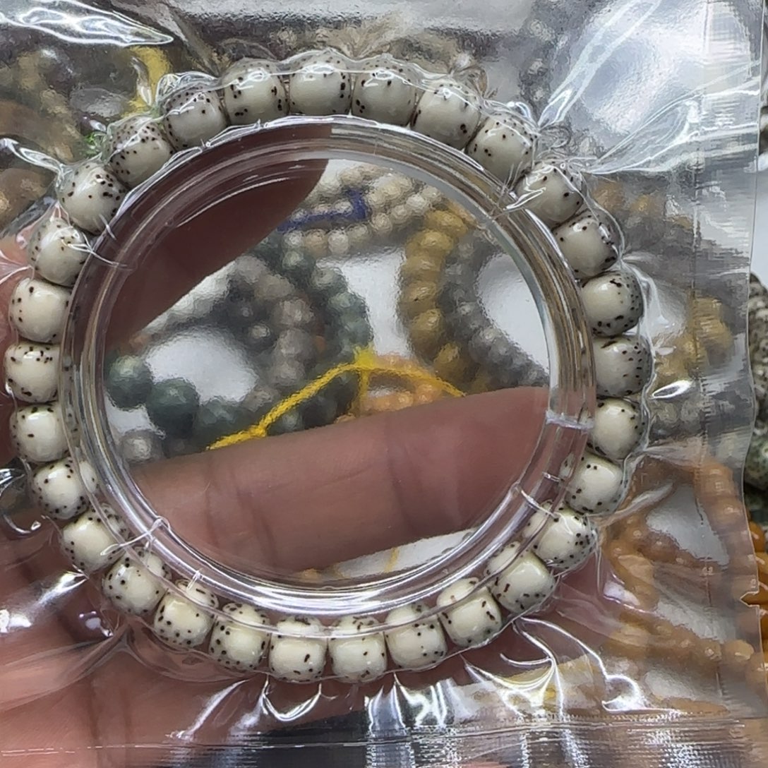 星月菩提手串110傲世半壁留白星月87单圈河豚