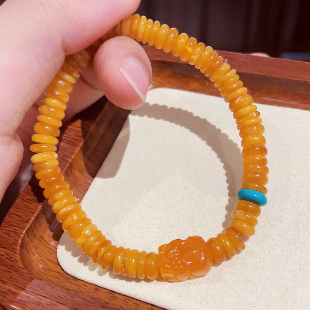 蜜蜡手链未镶嵌手串