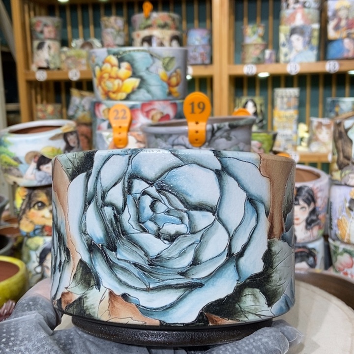 红陶景德镇艺术手绘作品