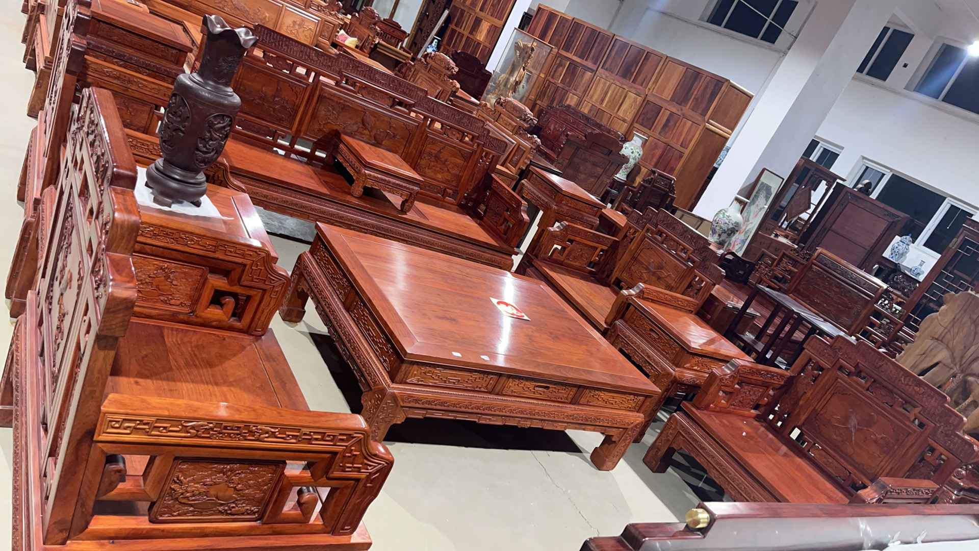 大果紫檀沙发十件套