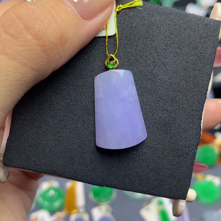 翡翠手链18K金镶嵌翡翠