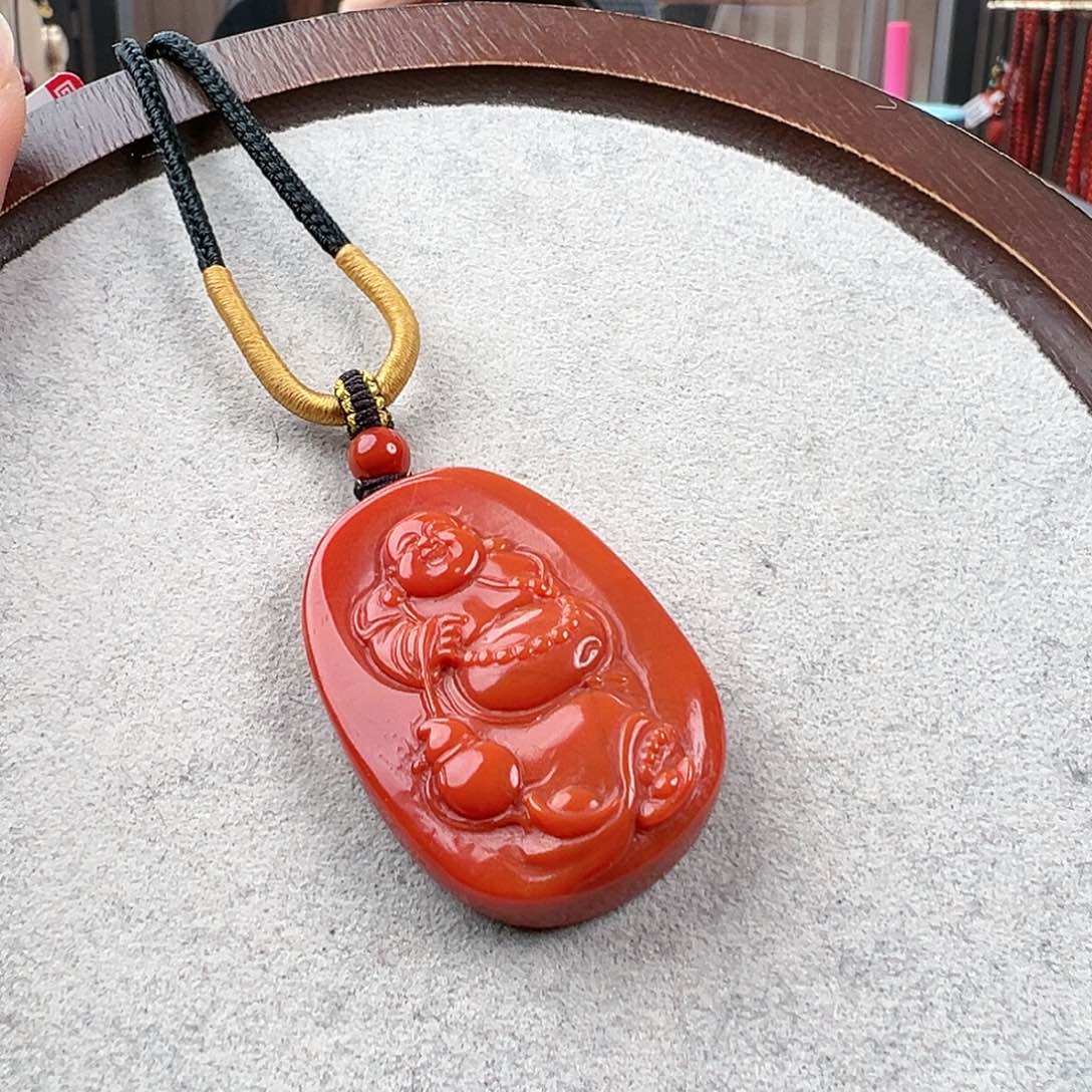 南红玛瑙吊坠未镶嵌