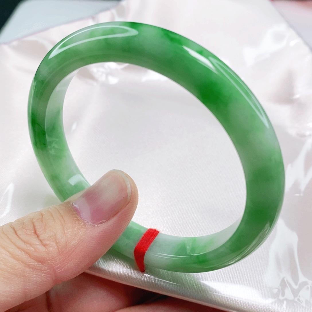 未镶嵌手镯翡翠53.6圈口