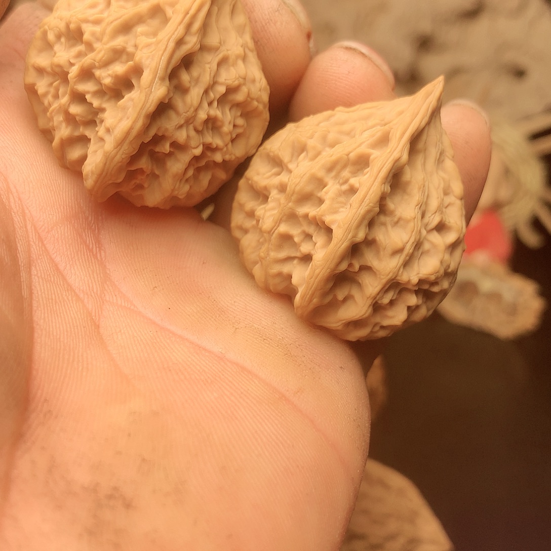 小***哥文玩核桃把件玉扇小众文玩把件