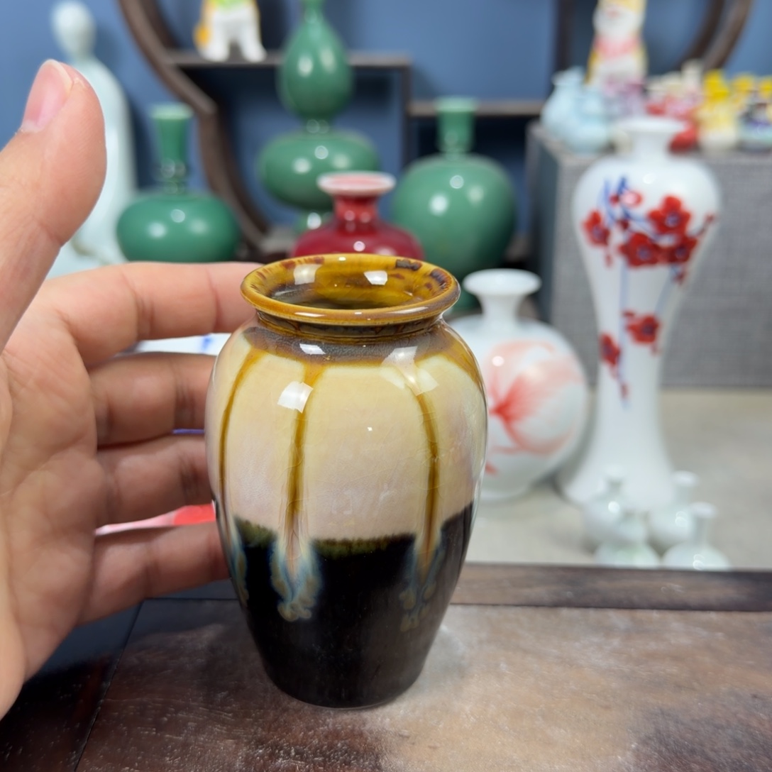 陶瓷手工小花器摆件