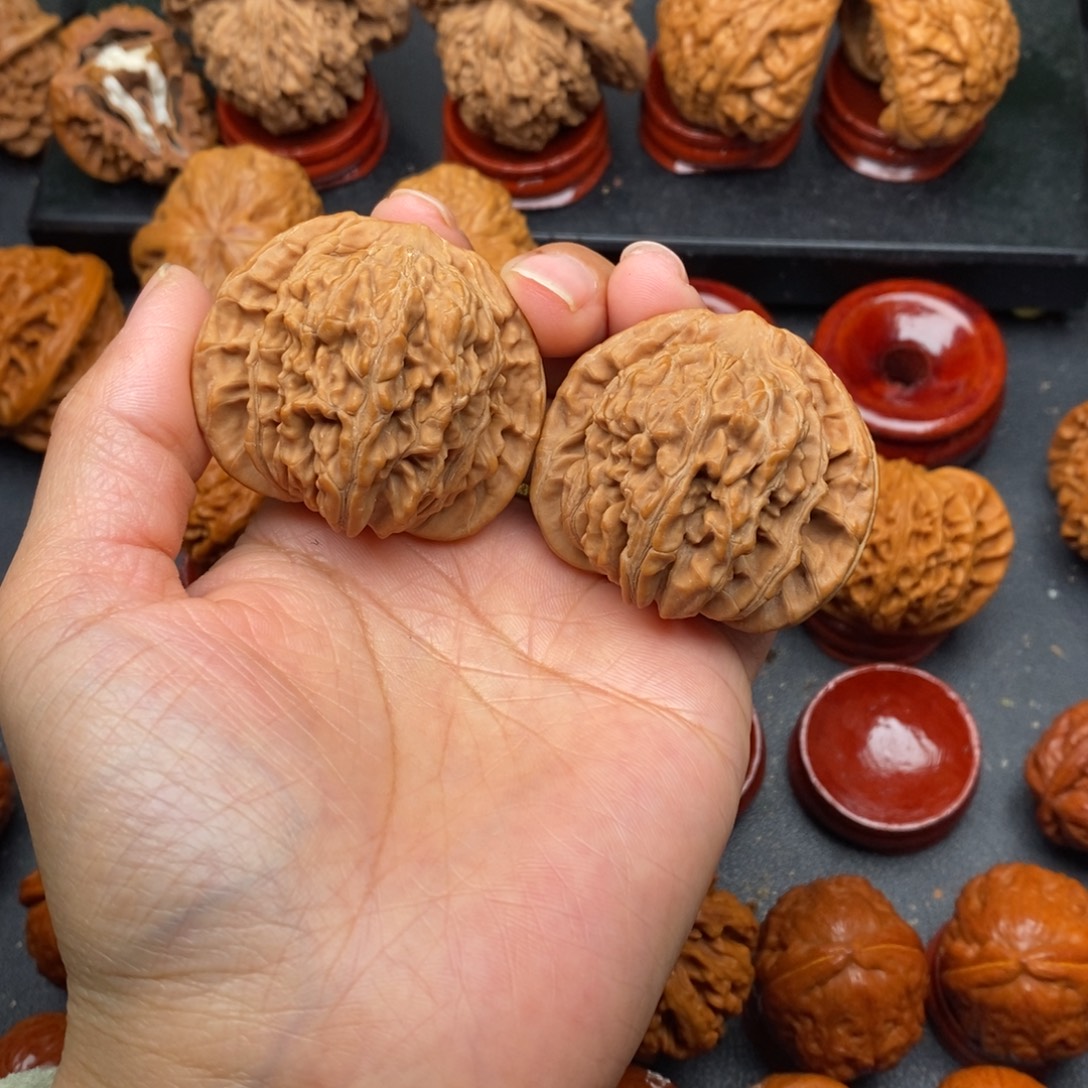 把件文玩核桃43四座楼