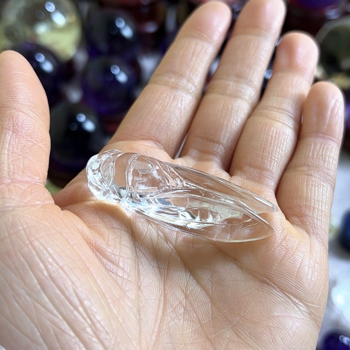 【闪购商品】水晶摆件知了未镶嵌