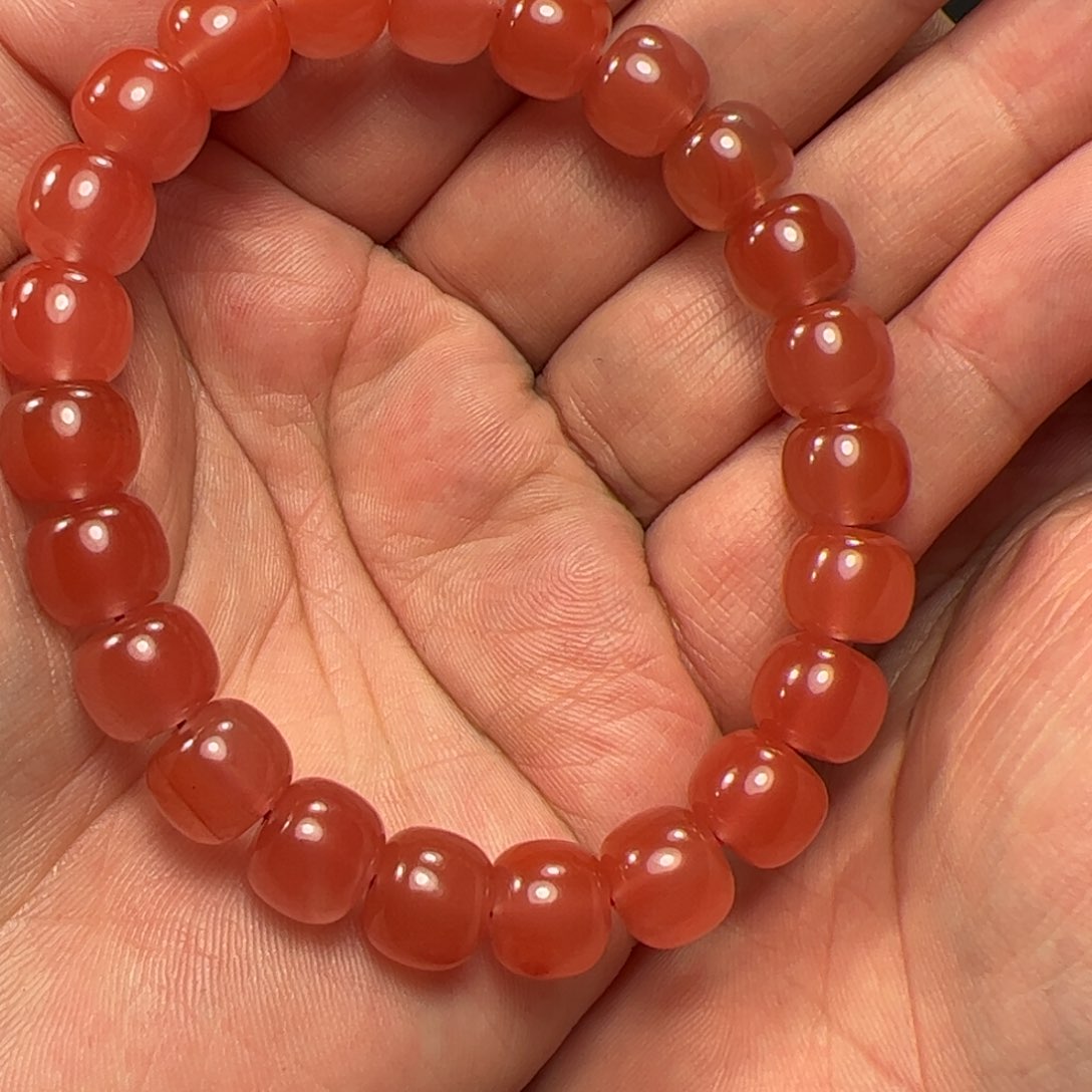 南红玛瑙手串未镶嵌小****～