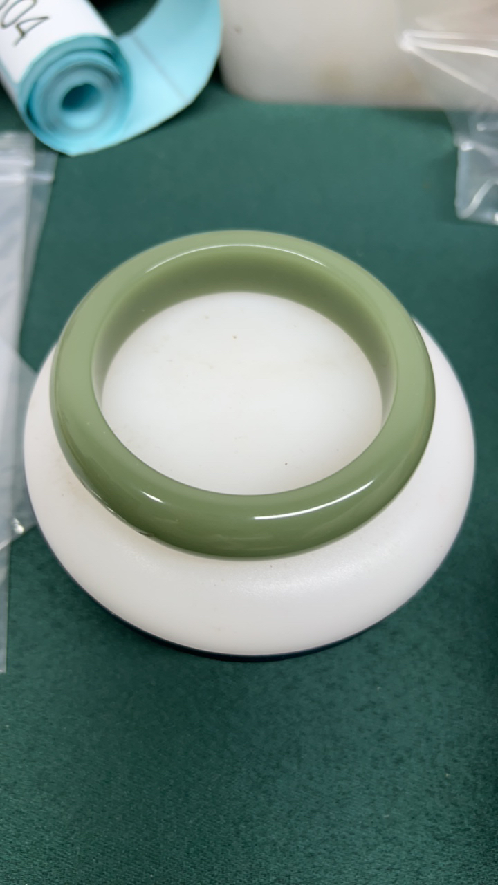 556号俄罗斯7号坑贝加尔湖鸭蛋青水宽版手镯