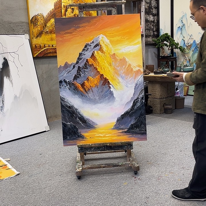 丙烯画纯手绘布面油画