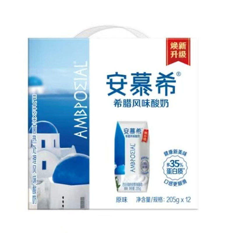 伊利安慕希希腊风味酸奶 原味 205g*12