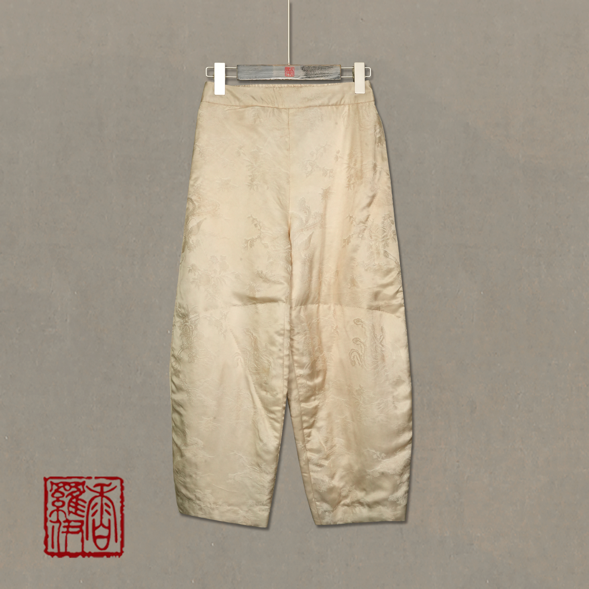 【米金缠枝】传统中式汉服提花裤子