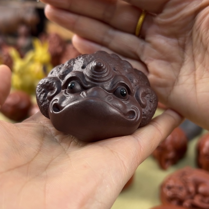 紫砂茶宠紫砂将军蟾