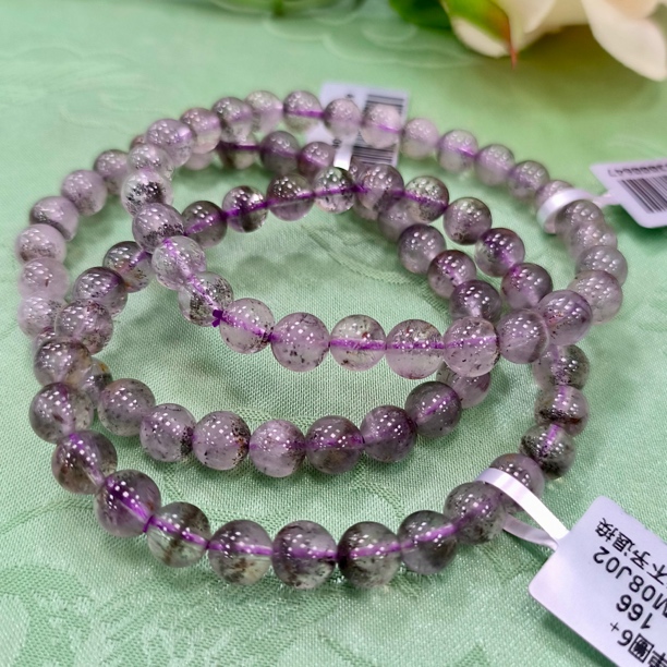 【书记甄选】天然紫钛单圈手链 多样性发一件 约6mm WJ2712