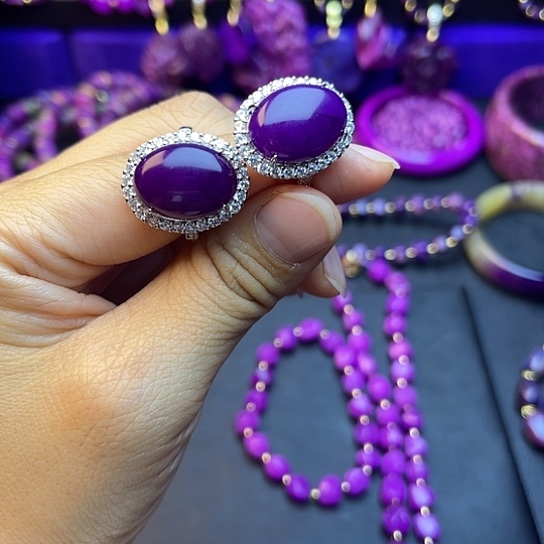 非金属帝王紫戒指可调节