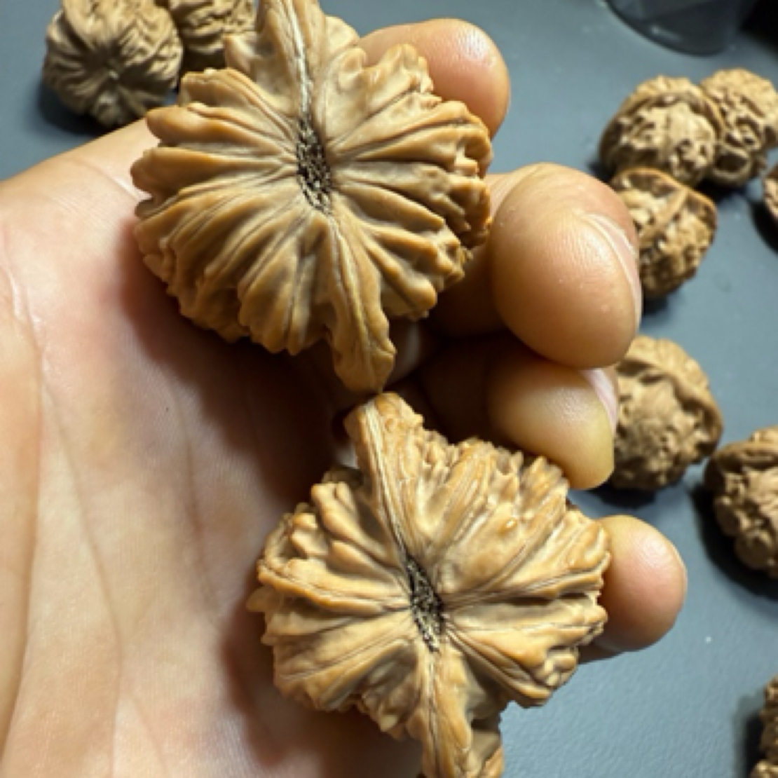 核桃把件四座楼44全品