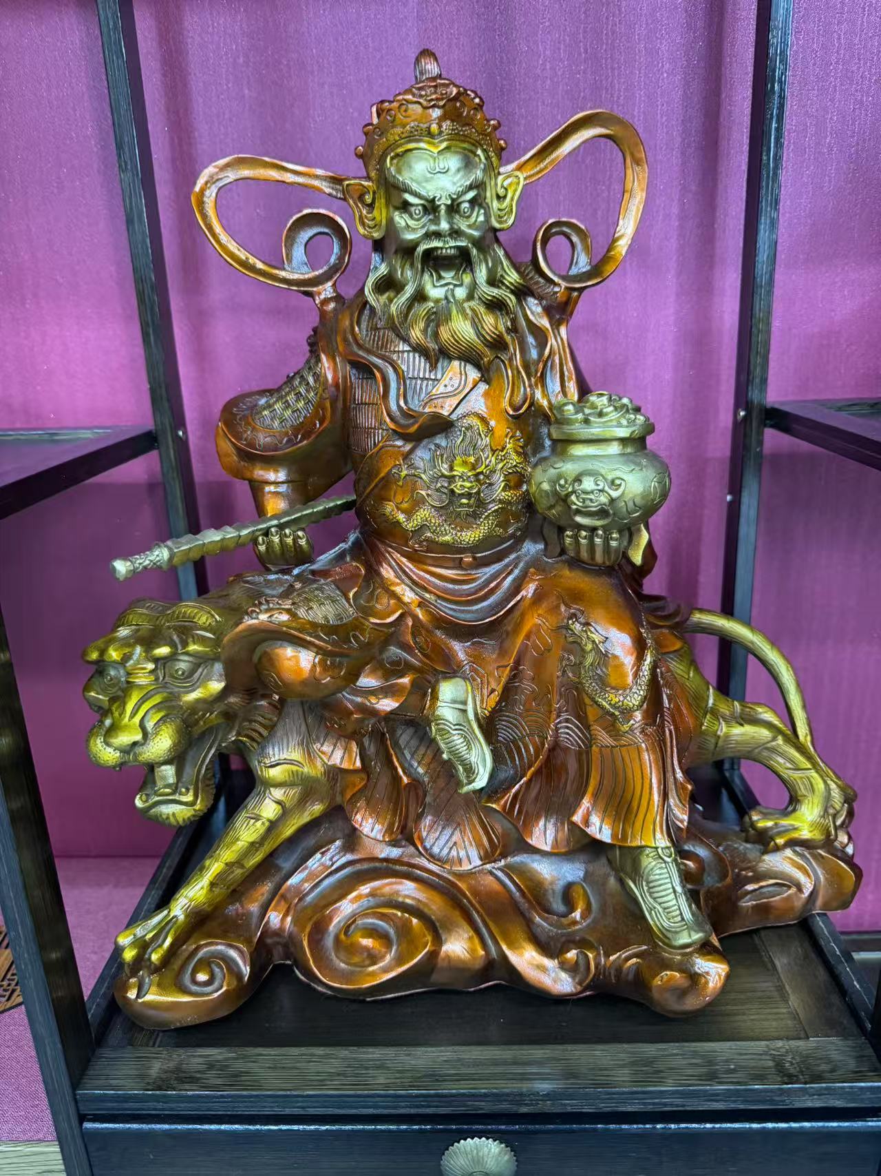 赵公明摆件名额 卡(绯 现 货）到 货 为 卡 片