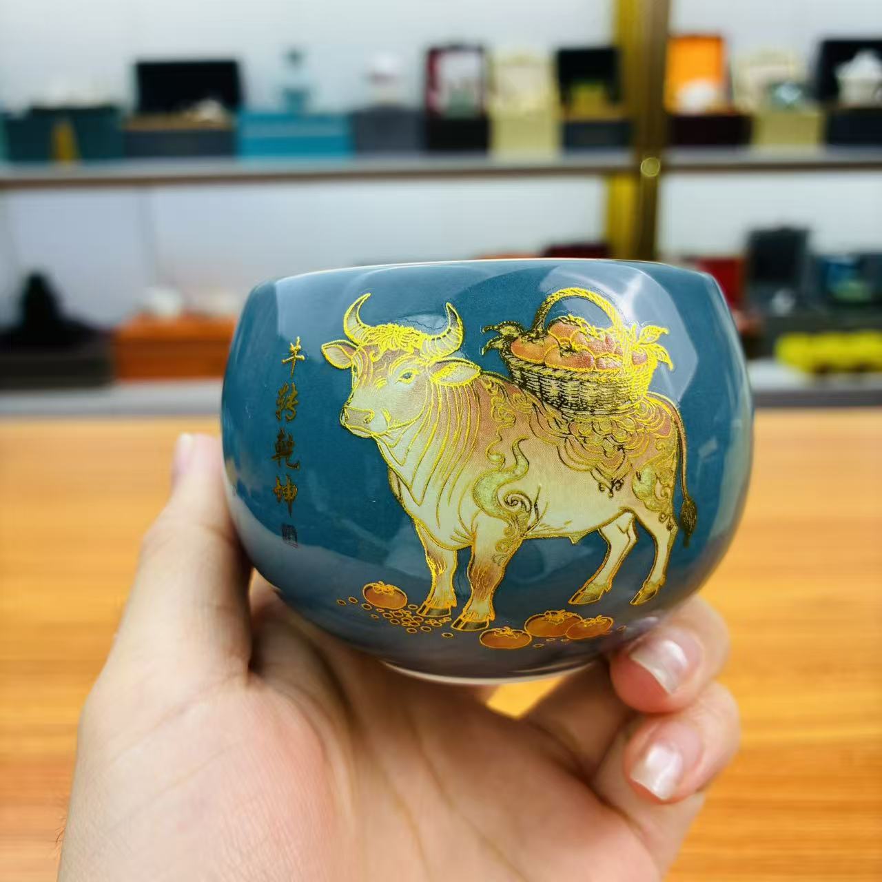 暮云灰《牛转乾坤》十二生肖龙蛋杯/容量150毫升