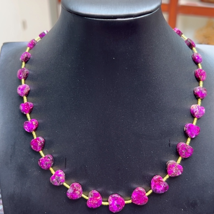 苏纪石（舒俱来）项链18K金镶嵌