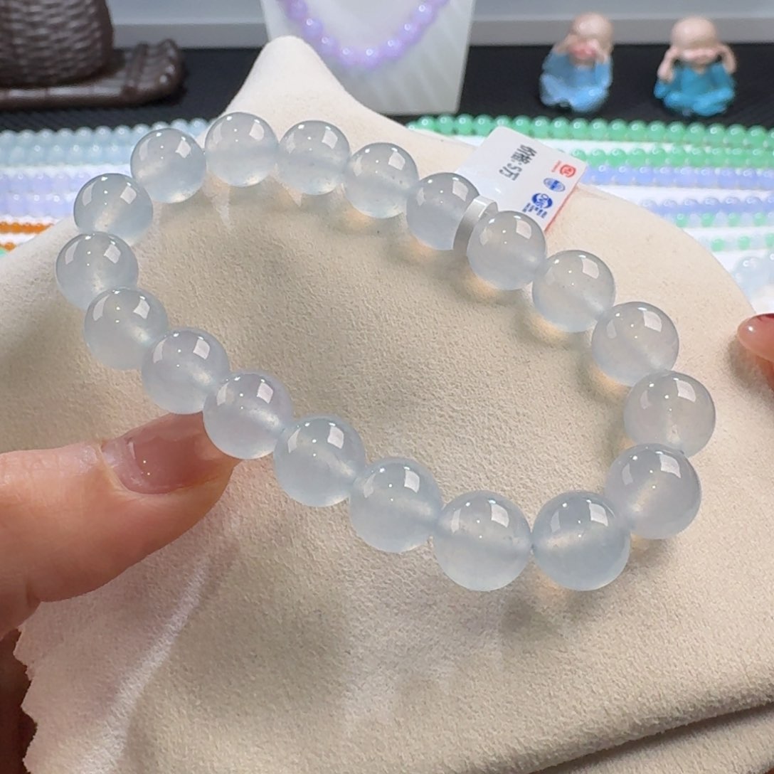 翡翠颈饰未镶嵌力推蓝钢单圈10mm