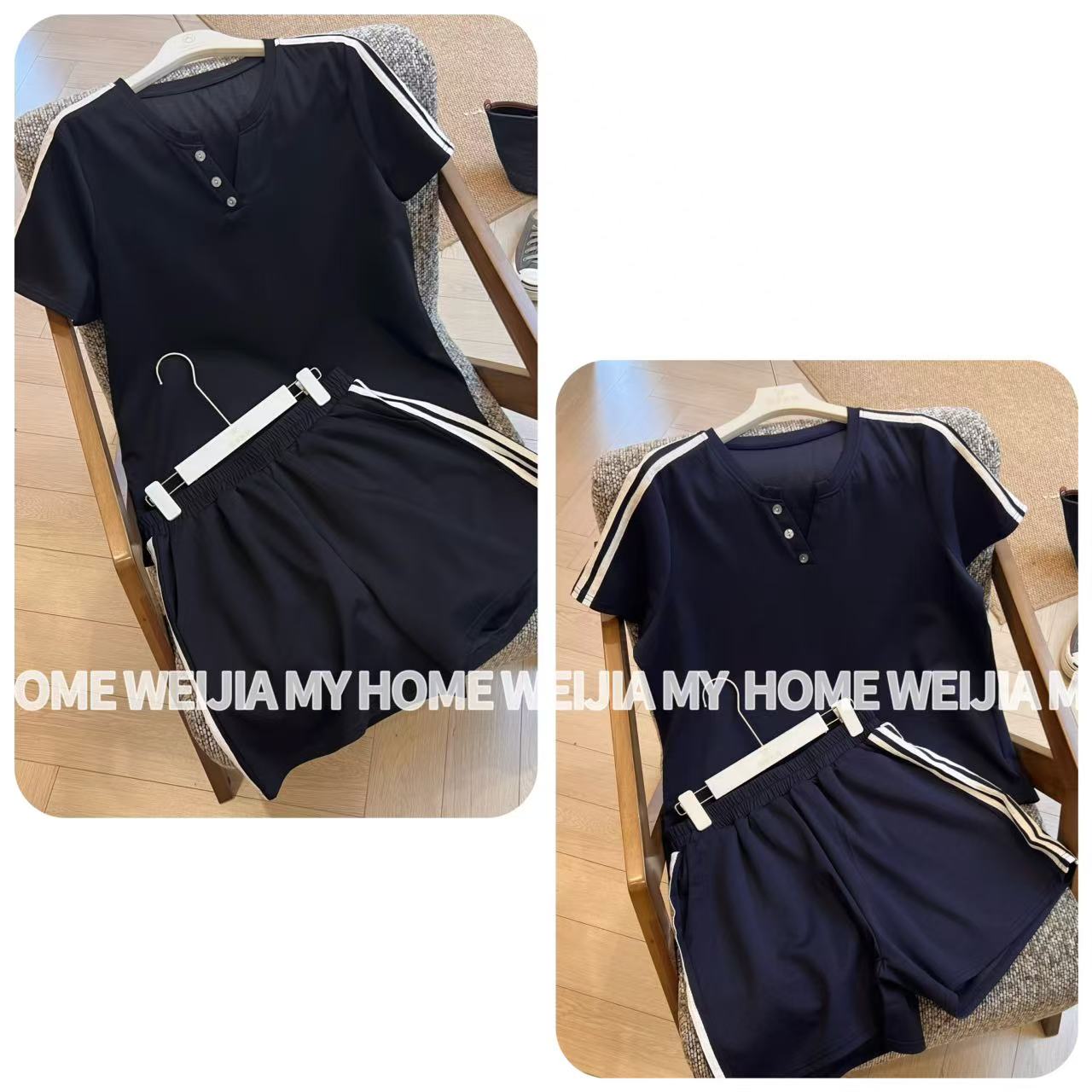 【WJ】夏款 2856 俩色两件套装（2-6）