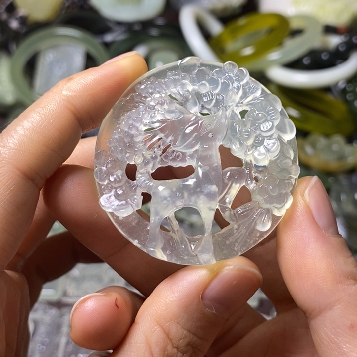 岫玉岫玉挂件未镶嵌