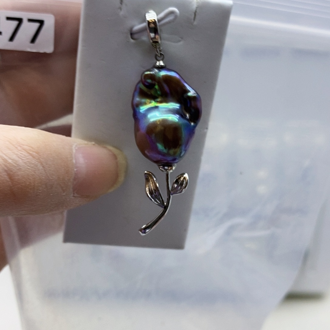 颈饰合金淡水珍珠