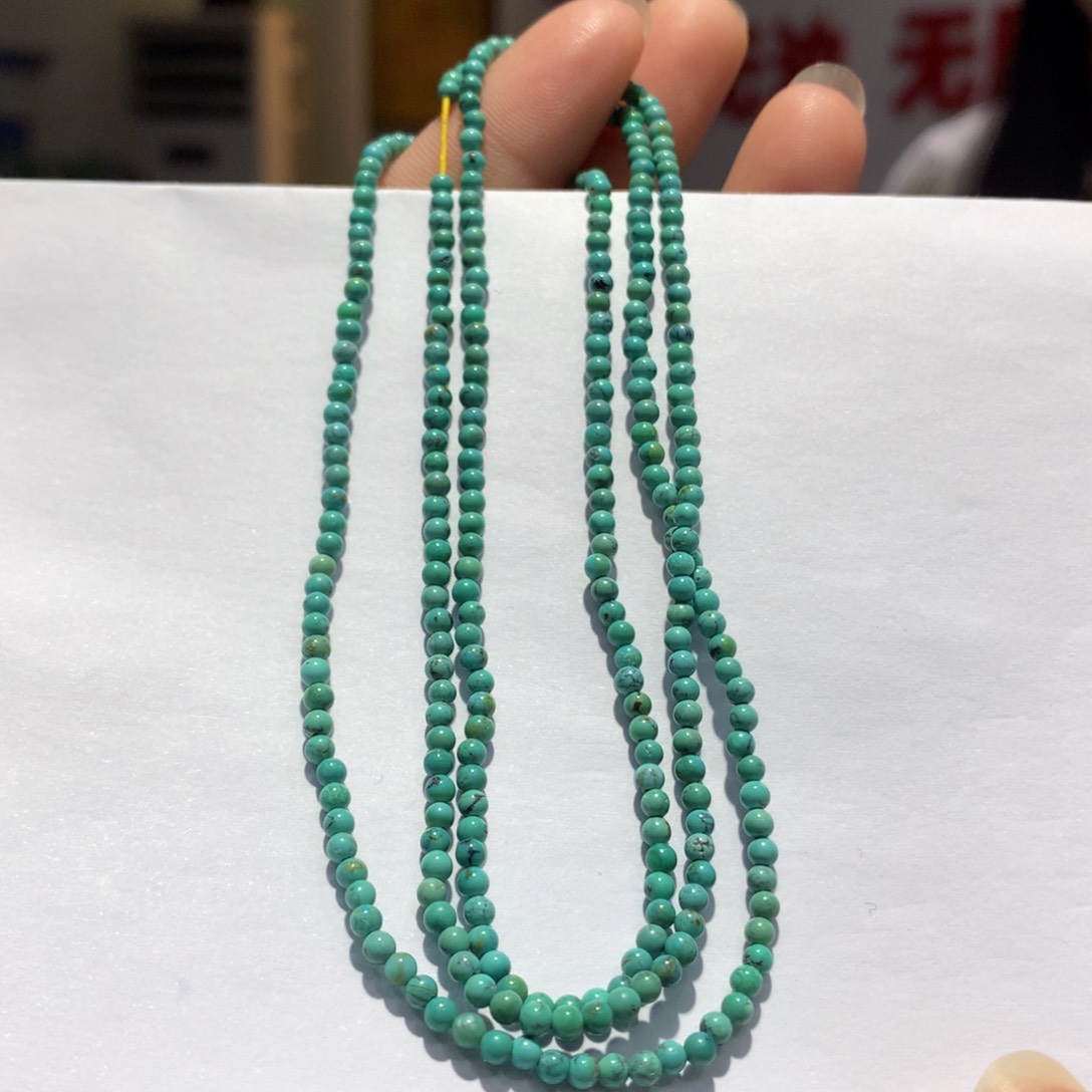未镶嵌绿松石长链