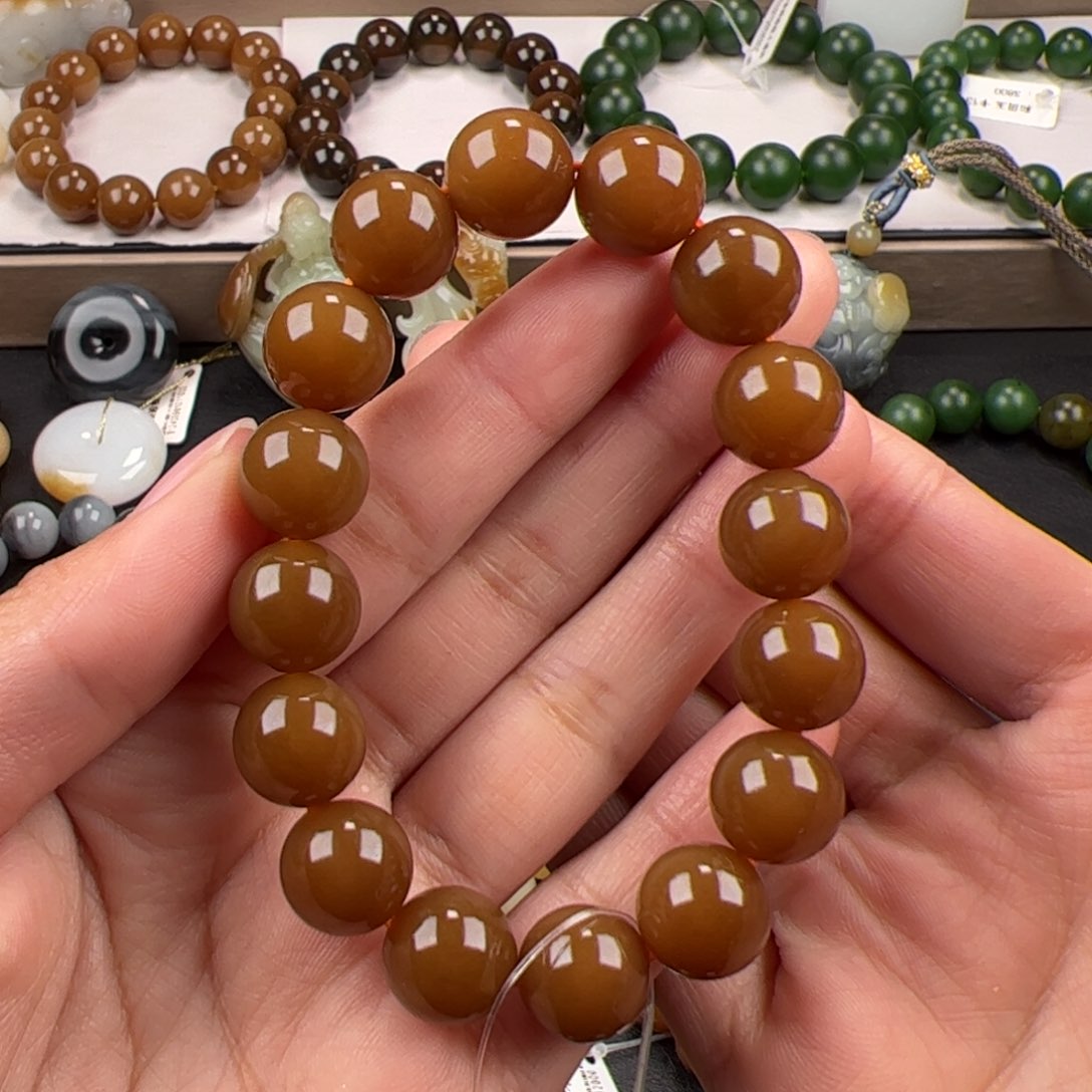 和田玉手链未镶嵌