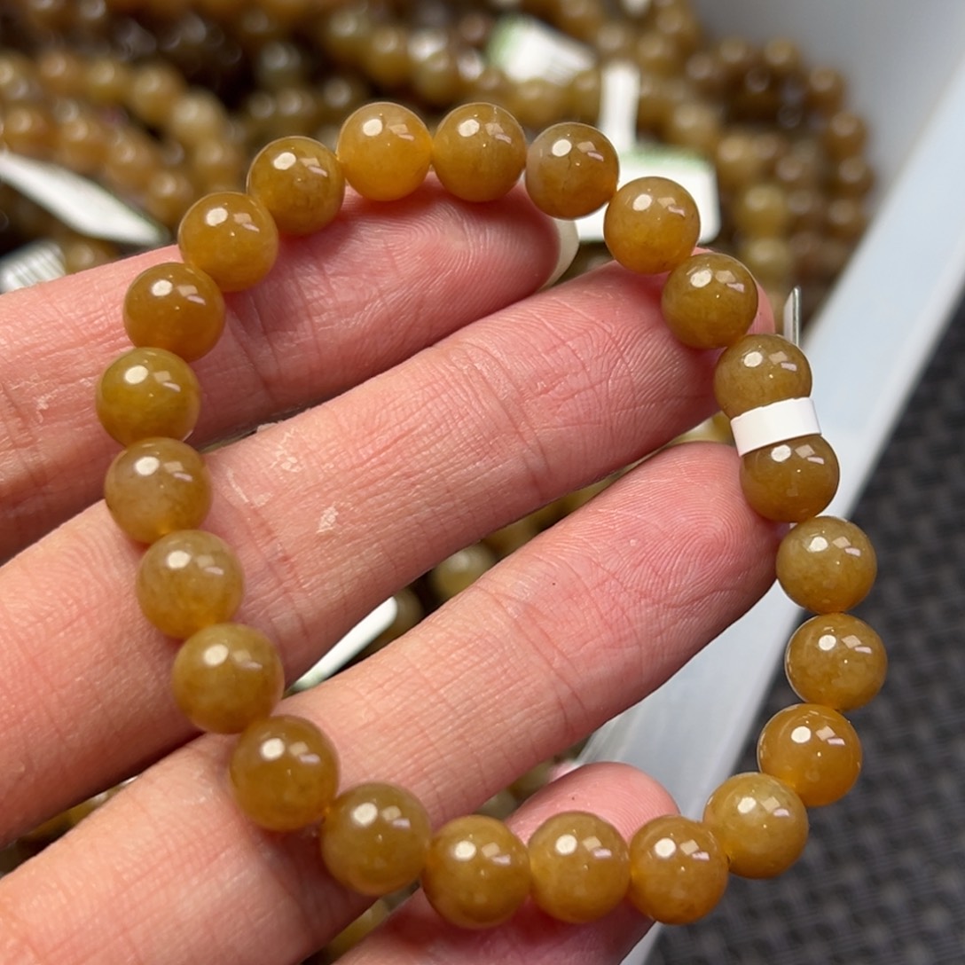 手串未镶嵌和田玉红糖卡8多样性拍一发一