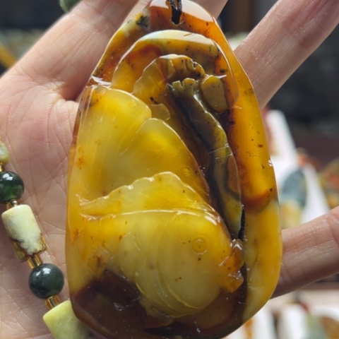 岫玉挂件未镶嵌挂件