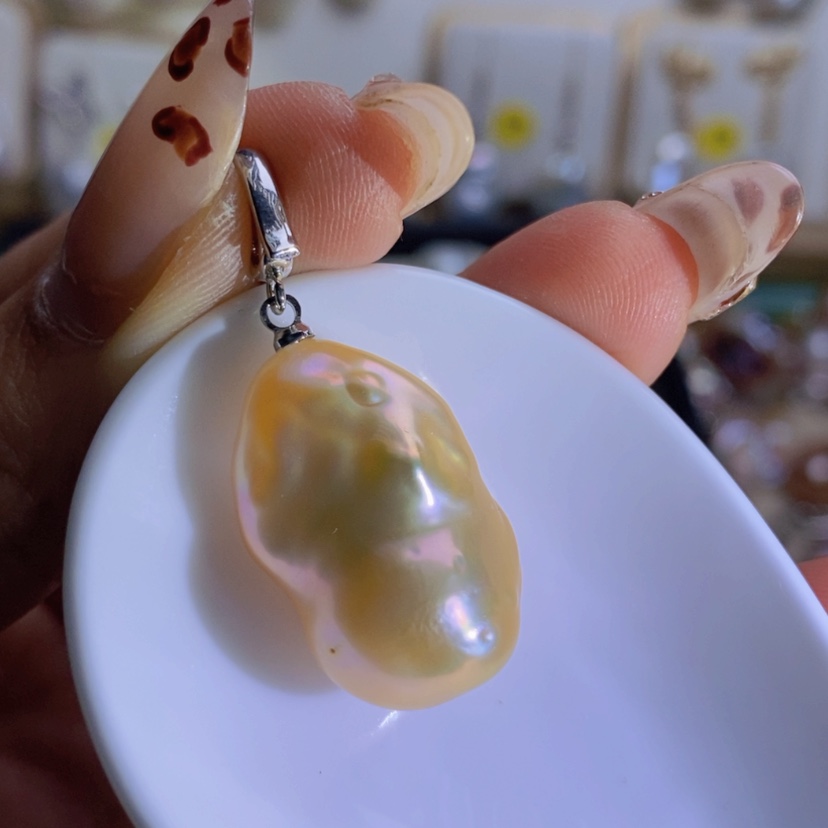 【闪购商品】淡水珍珠天然淡水珍珠银S925镶嵌