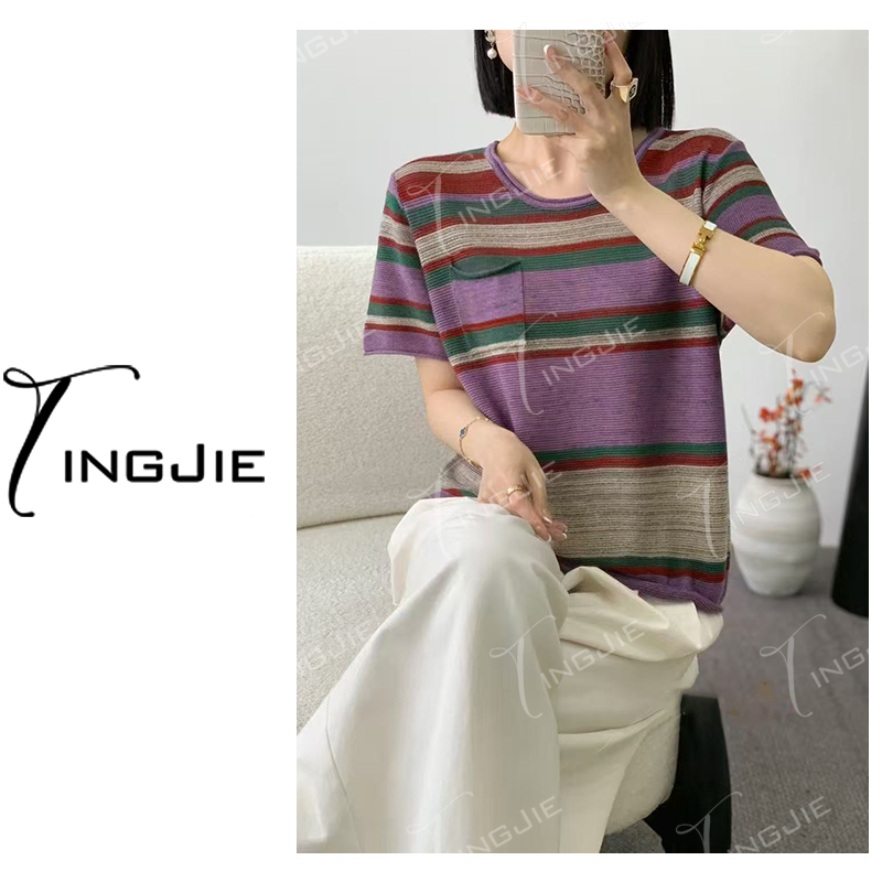 B2861夏季短袖针织上衣