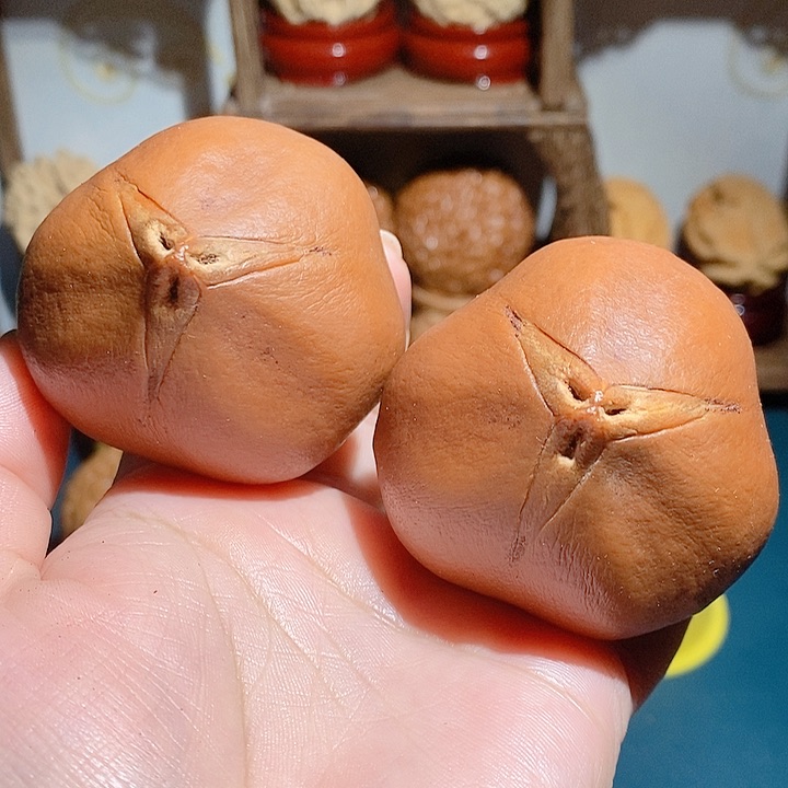 野生蟠桃三花大橄榄核5559