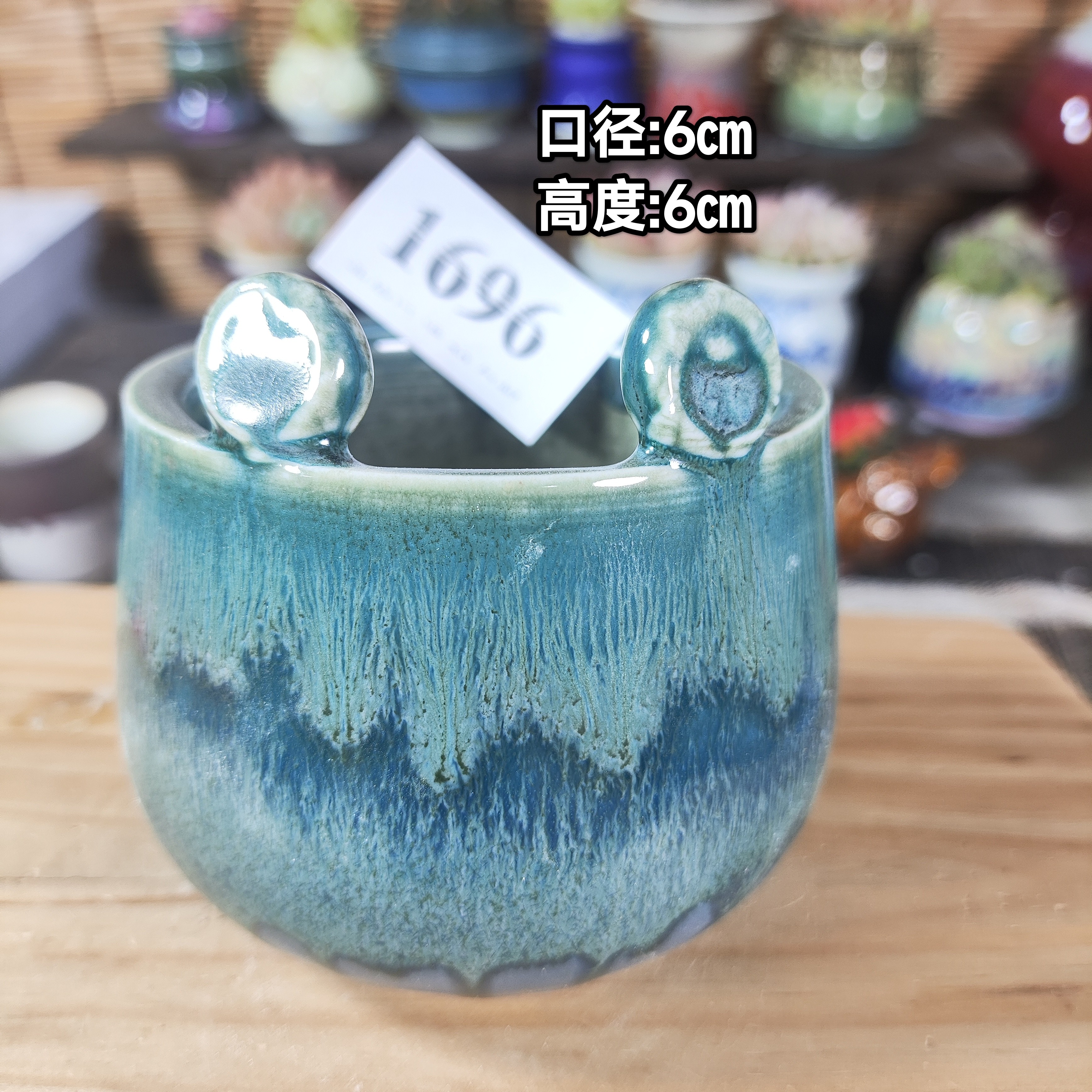 手工创意多肉花盆摆件迷你多肉花盆景德镇纯手工制做