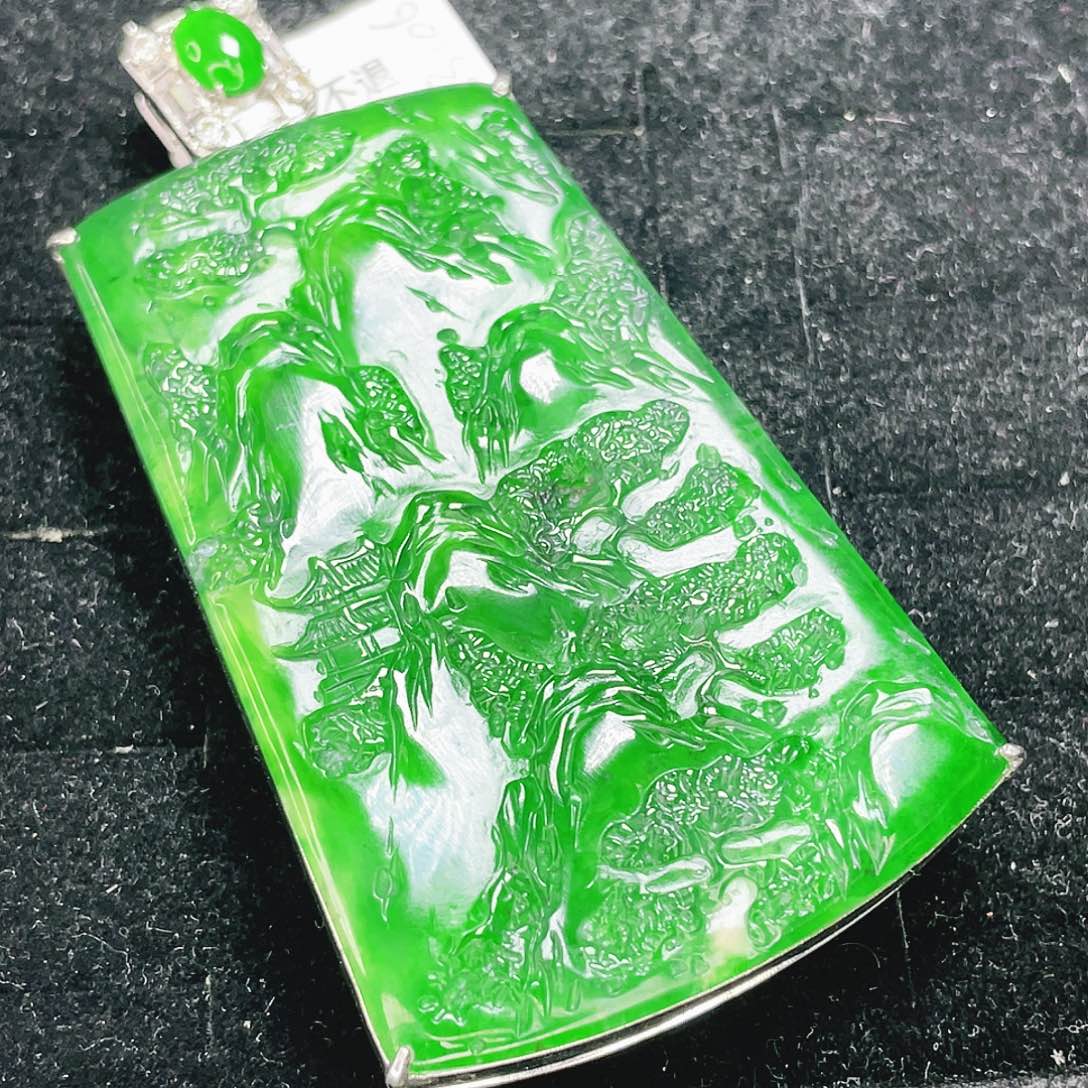 翡翠未镶嵌颈饰1，